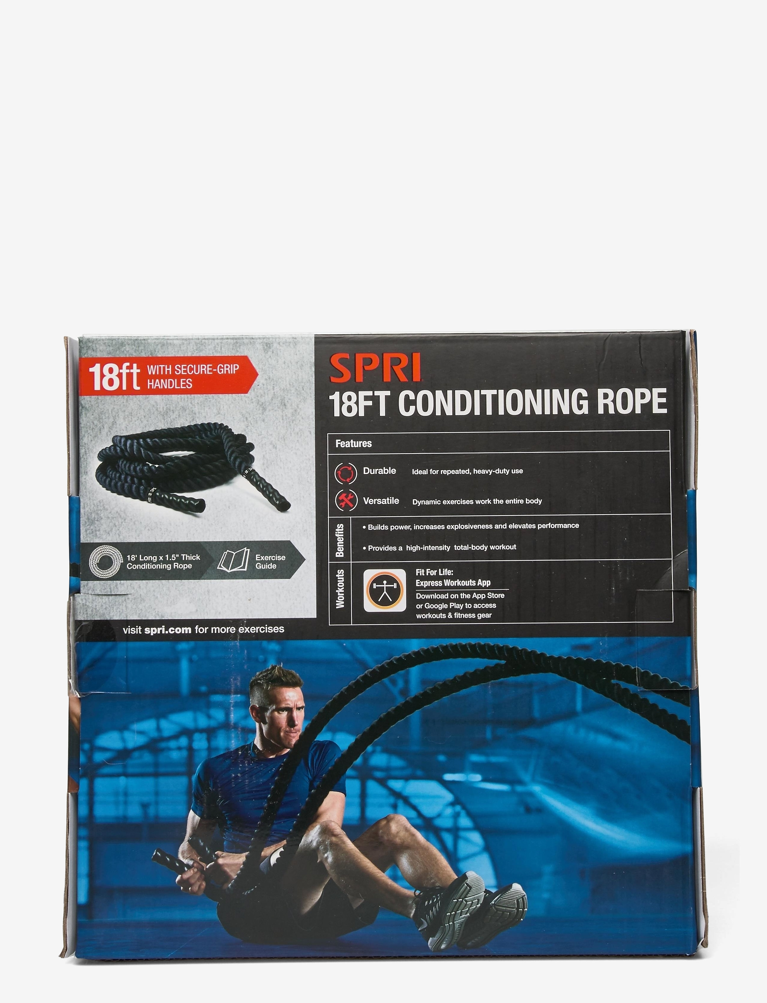 Spri - SPRI CONDITIONING ROPE 5,5m - springseile - black - 2
