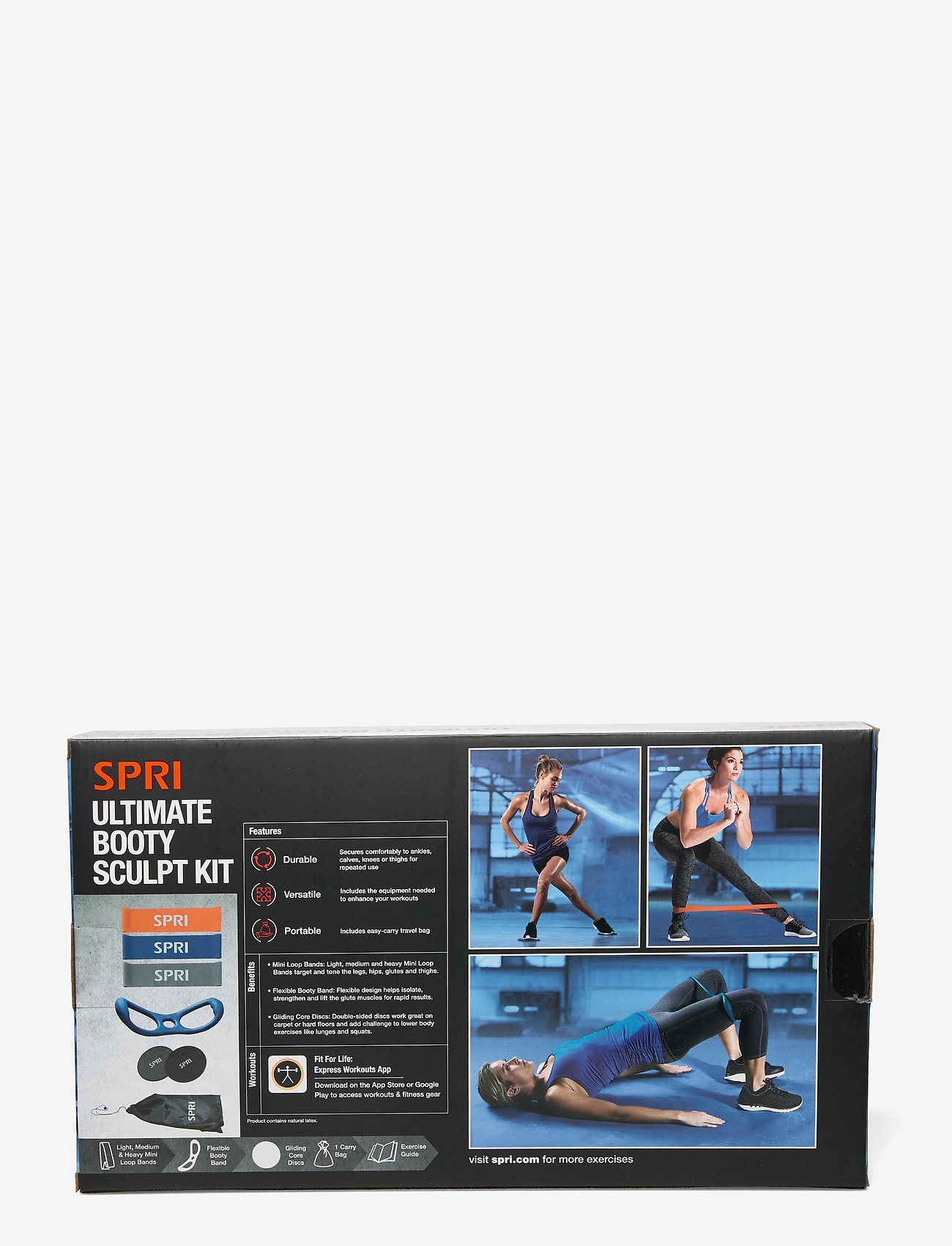 Spri - ULTIMATE BOOTY KIT - home workout equipment - multicolour - 2