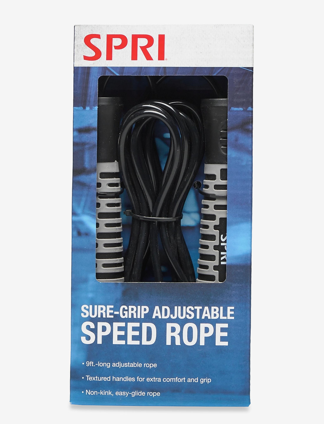 Spri - SPRI SURE-GRIP ADJUSTABLE SPEED ROPE - hüppenöörid - black - 0