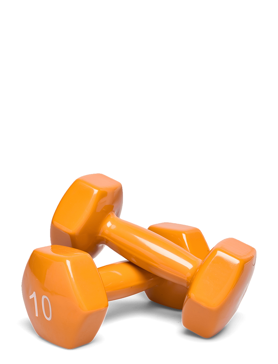 Spri - SPRI DUMBBELL VINYL 4,5kg/10lb PAIR - orange - 0