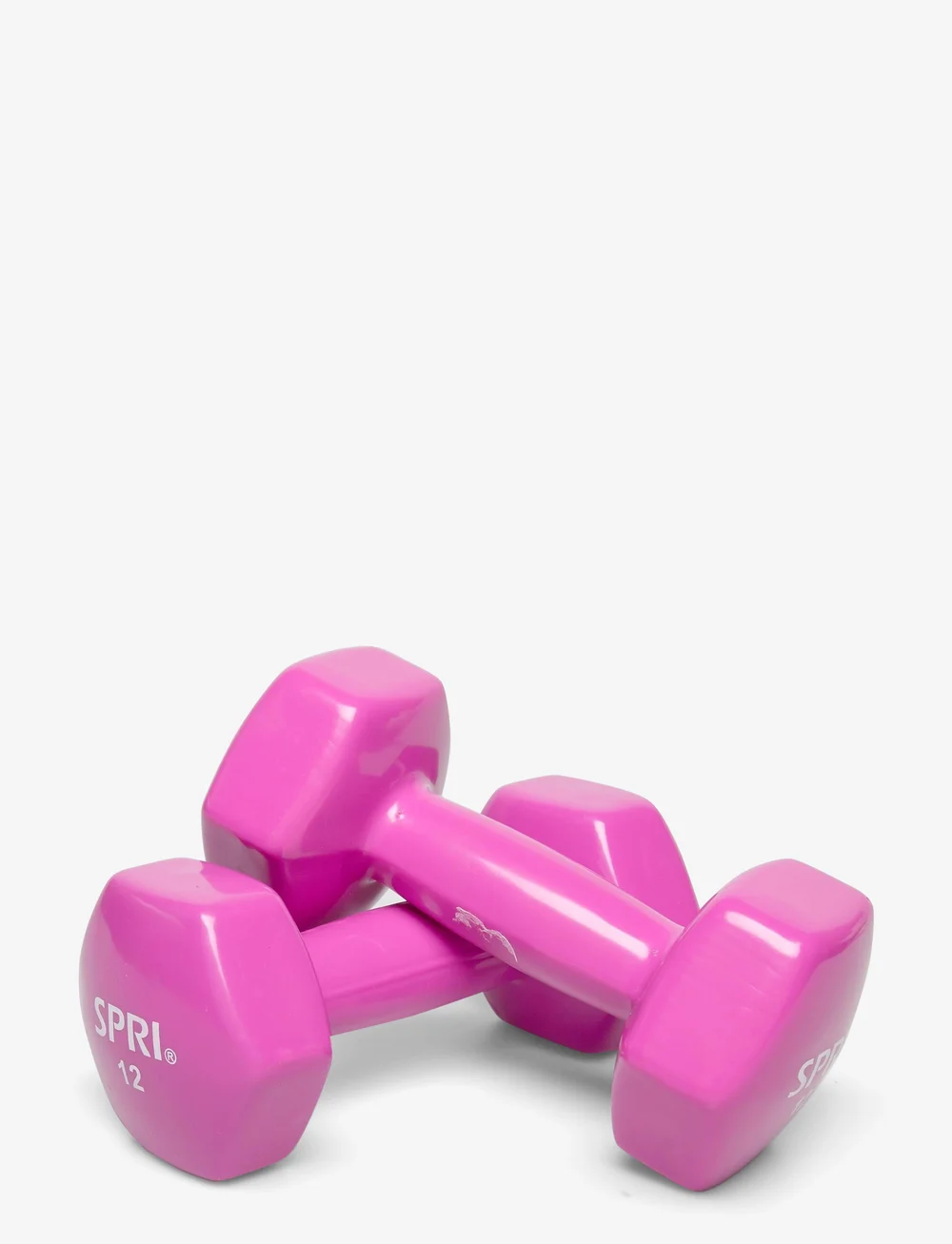Spri - SPRI DUMBBELL VINYL 5,5kg/12lb PAIR - gewichte - cerise - 0