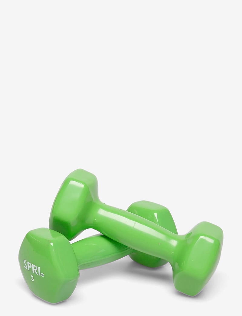Spri - SPRI DUMBBELL VINYL 1,4kg/3lb PAIR - gewichte - light green - 0