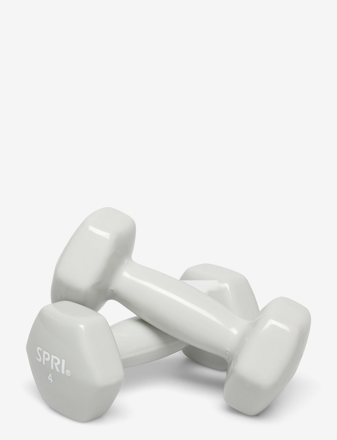 Spri - SPRI DUMBBELL VINYL 1,8kg/4lb PAIR - raskused - light grey - 0