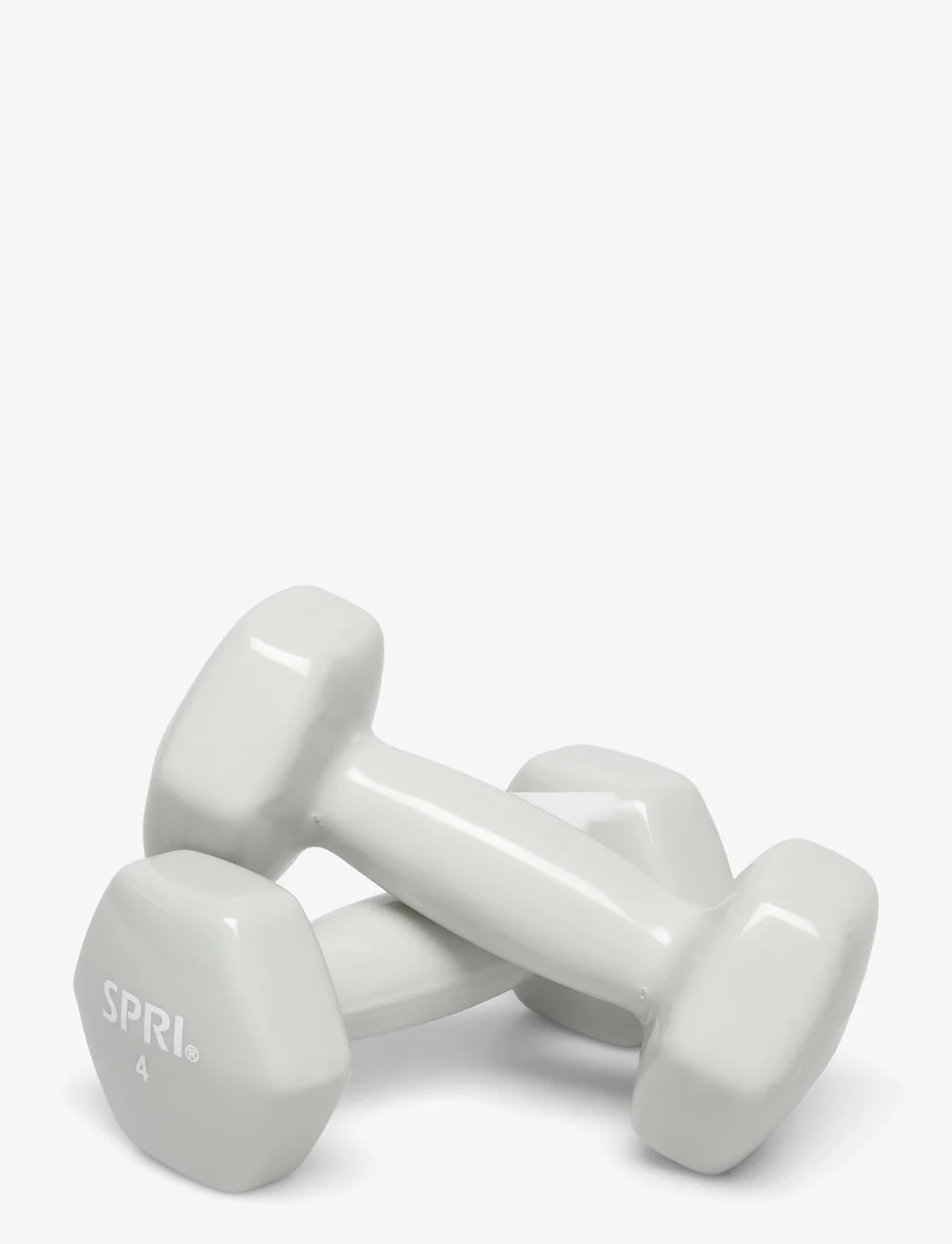 Spri - SPRI DUMBBELL VINYL 1,8kg/4lb PAIR - gewichte - light grey - 0