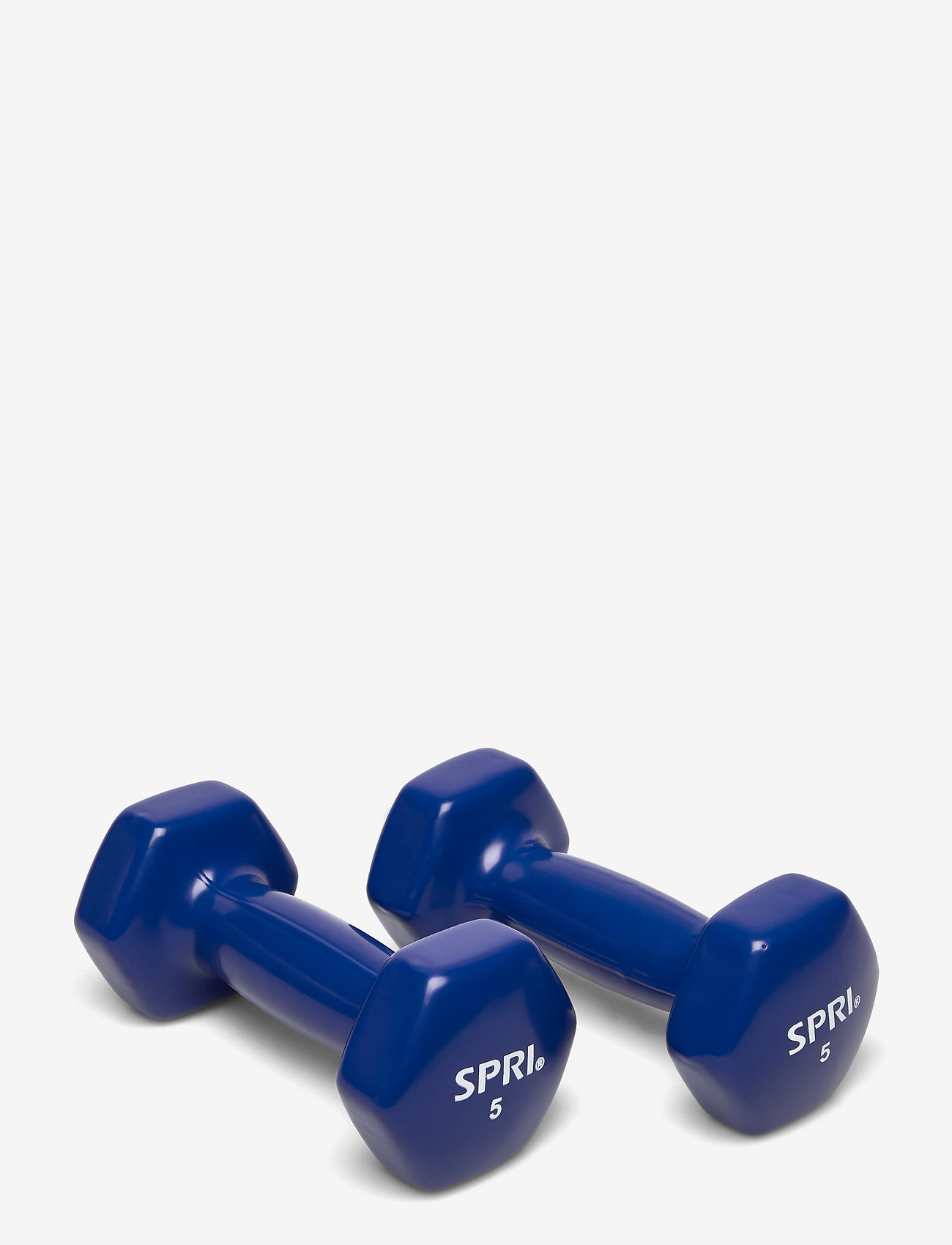Spri - SPRI DUMBBELL VINYL 2,3kg/5lb PAIR - weights - blue - 0