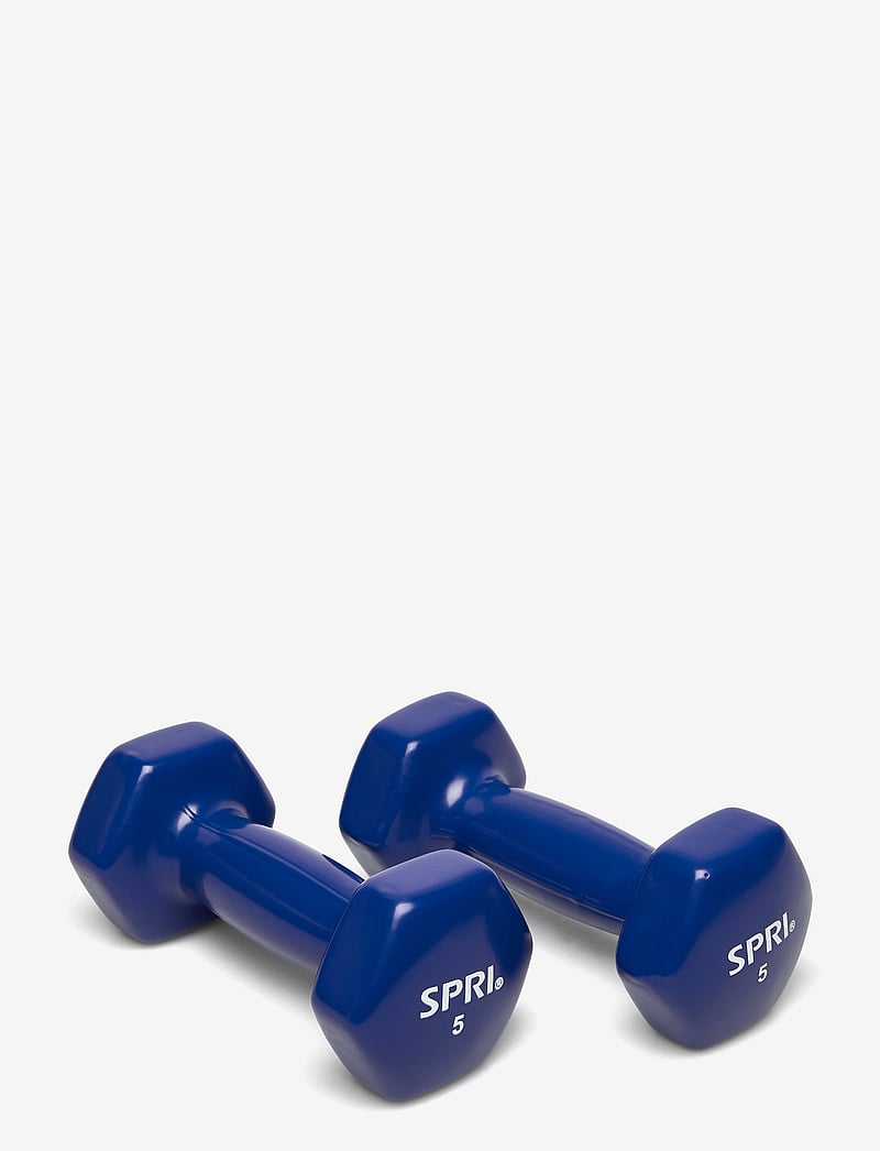 Spri - SPRI DUMBBELL VINYL 2,3kg/5lb PAIR - vikter - blue - 0