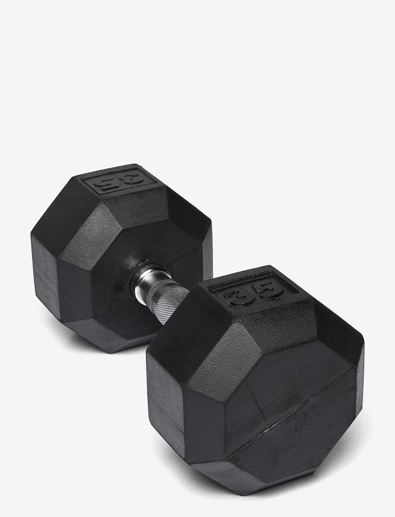 Spri - SPRI RUBBER DUMBBELL 15,9kg/35lb SINGLE - black - 0