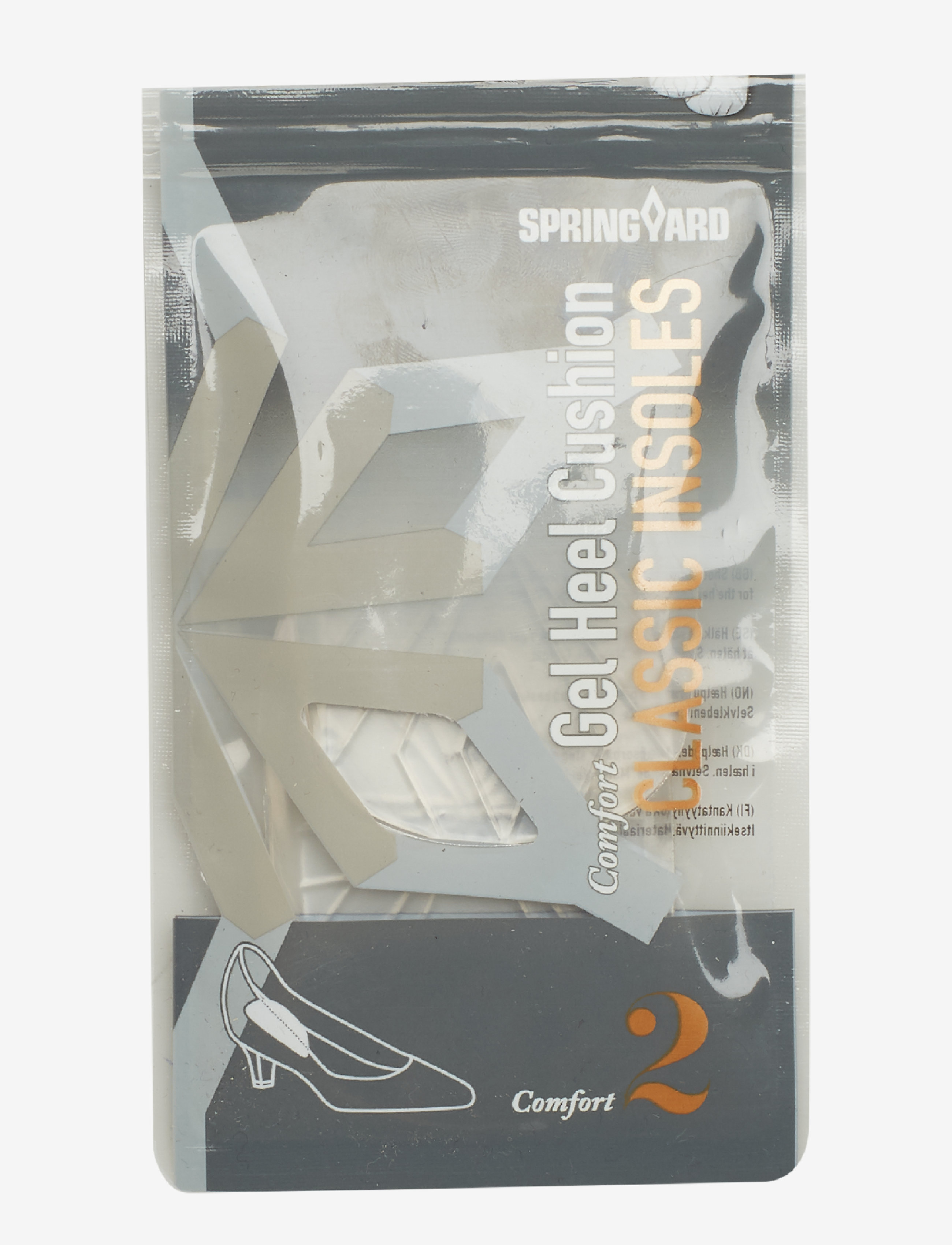 Springyard - Gel Heel Cushion Classic - alhaisimmat hinnat - transparent - 2
