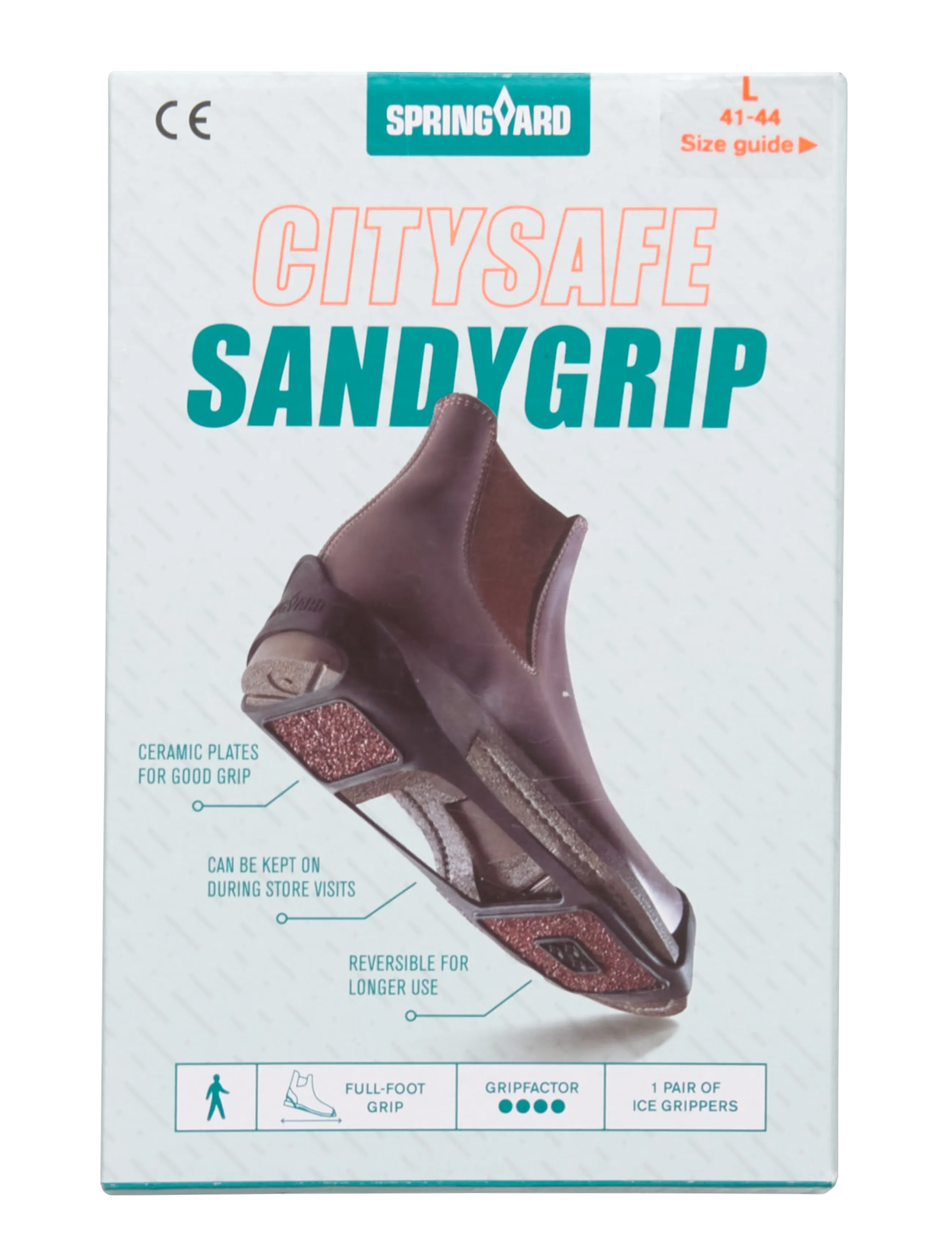 Springyard Sandygrip Citysafe, L 41-44, Brown, Shoe Accessories > Other Shoe Accessories, Dame