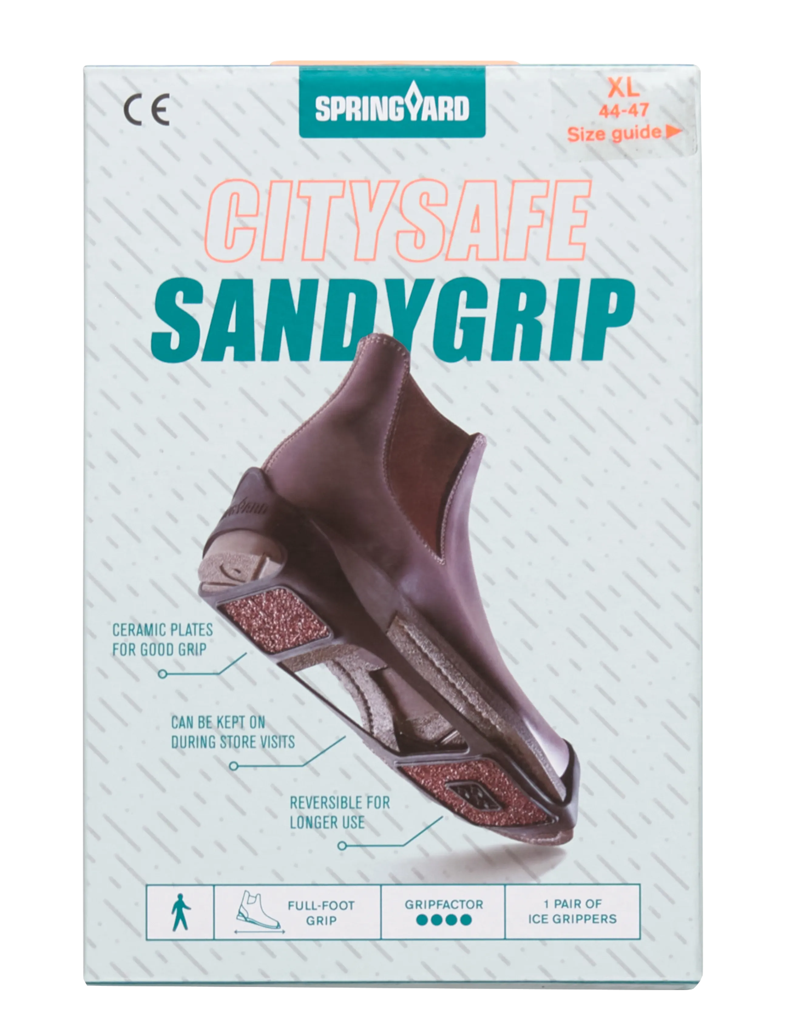Springyard Sandygrip Citysafe, XL 44-47, Black, Shoe Accessories > Other Shoe Accessories, Dame
