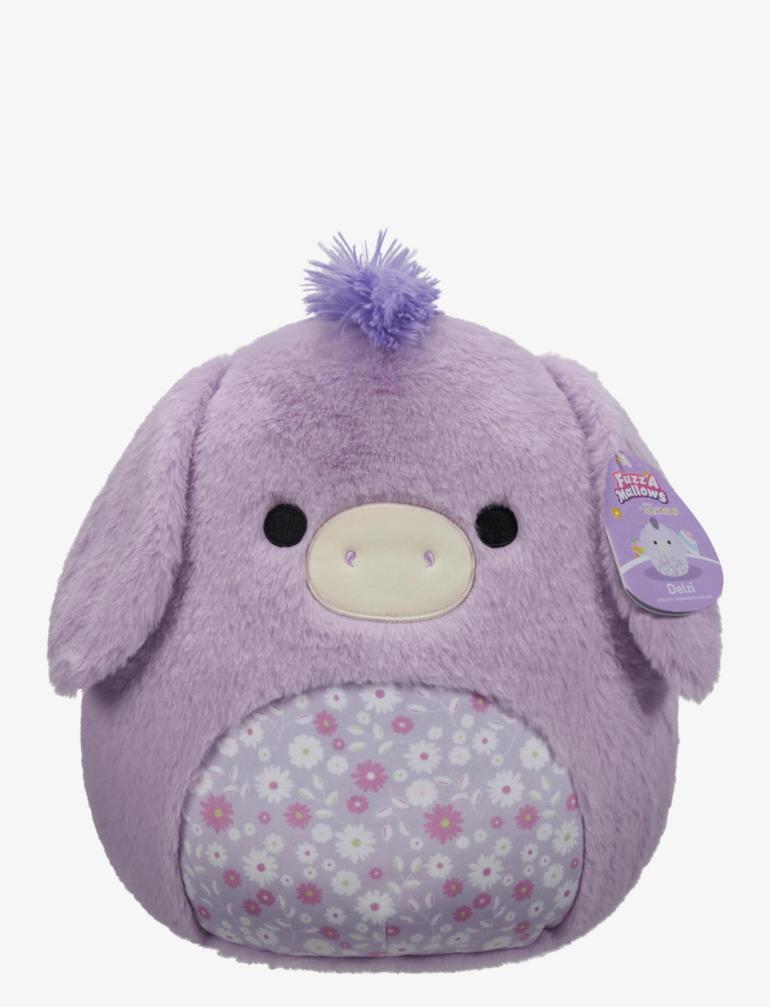 Squishmallows Squishmallows 30 cm P18  Fuzz A Mallows Delzi Donkey - 4 for 3 - MULTI COLOURED / purple