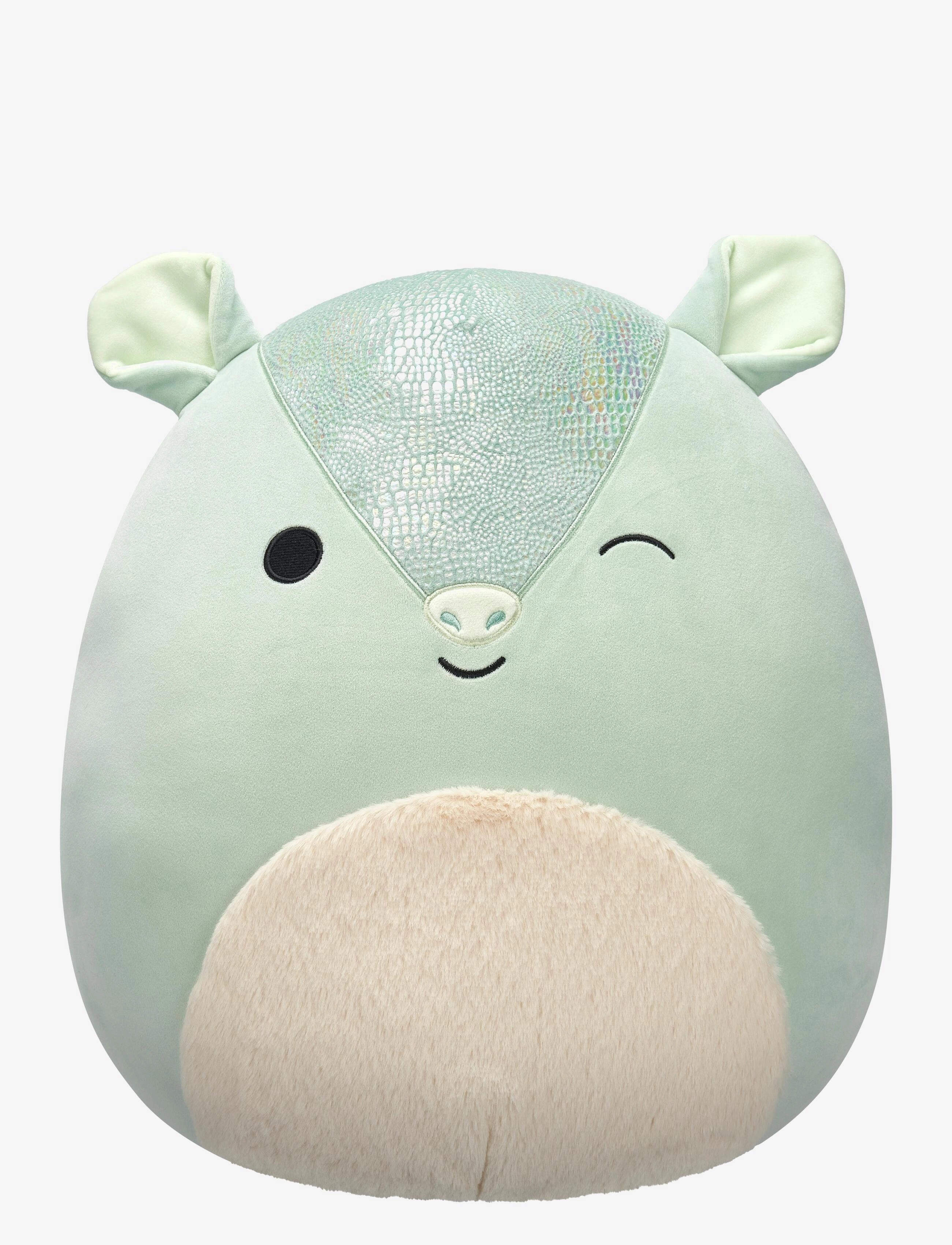 Squishmallows 40 Cm P21 Arilla Armadillo, Stuffed Dyr, Grøn, Str: 40 cm