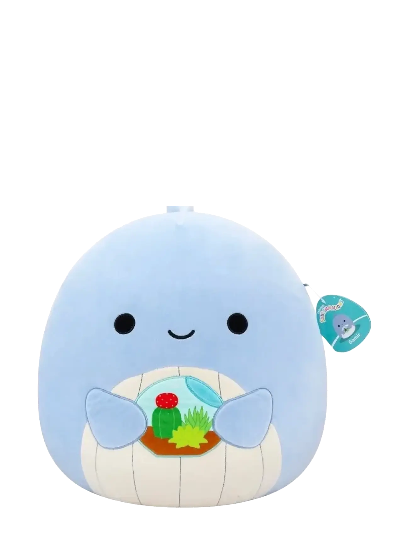 Squishmallows 40 Cm P22 Samir Whale, Stuffed Dyr, Blå, Str: 40 cm