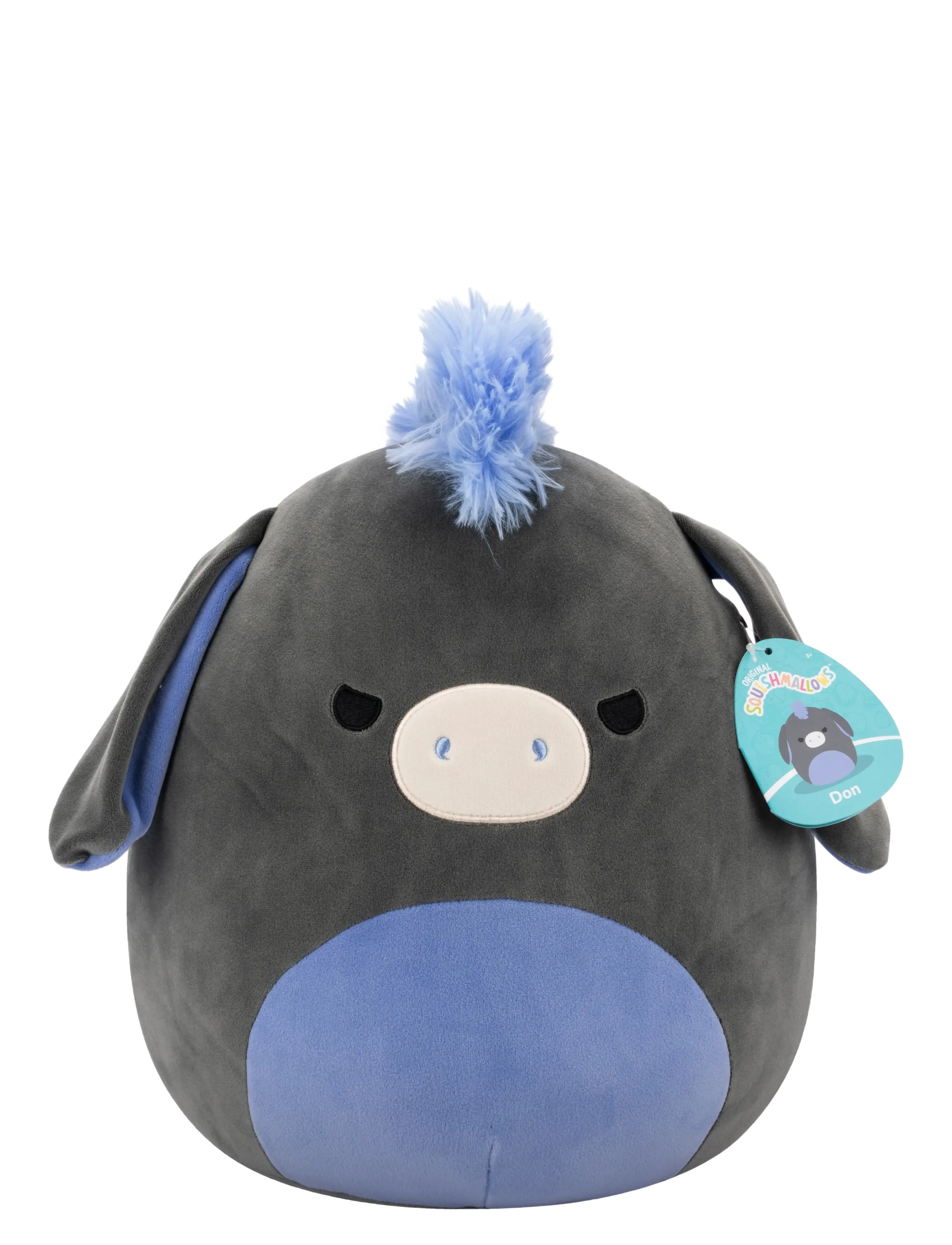 Squishmallows Squishmallows 30 cm P23 Donkey, 30 cm, Grey, Soft Legetøj > Stuffed Animals, Børn