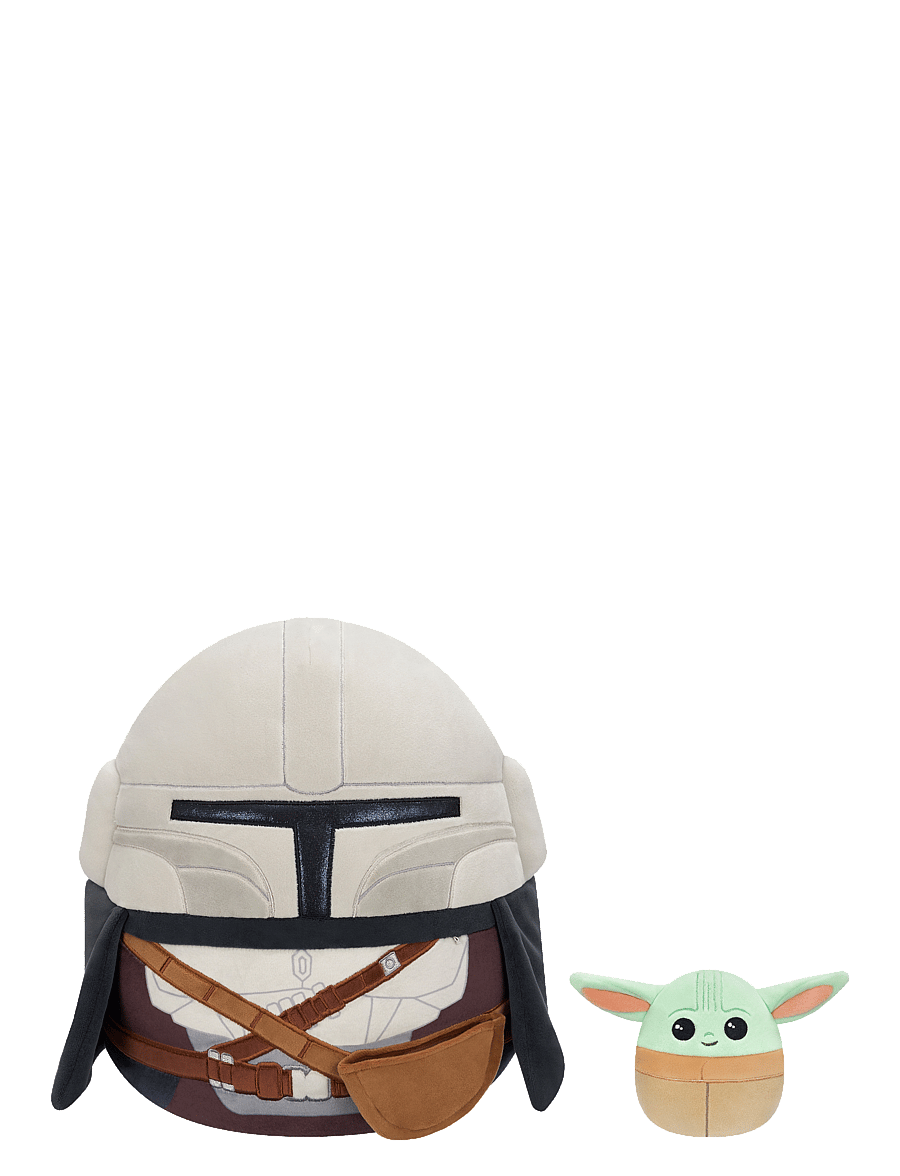 Squishmallows - Squishmallows 30 cm Mandalorian and 9 cm Grogu - mjuka leksaker - multicolor - 0