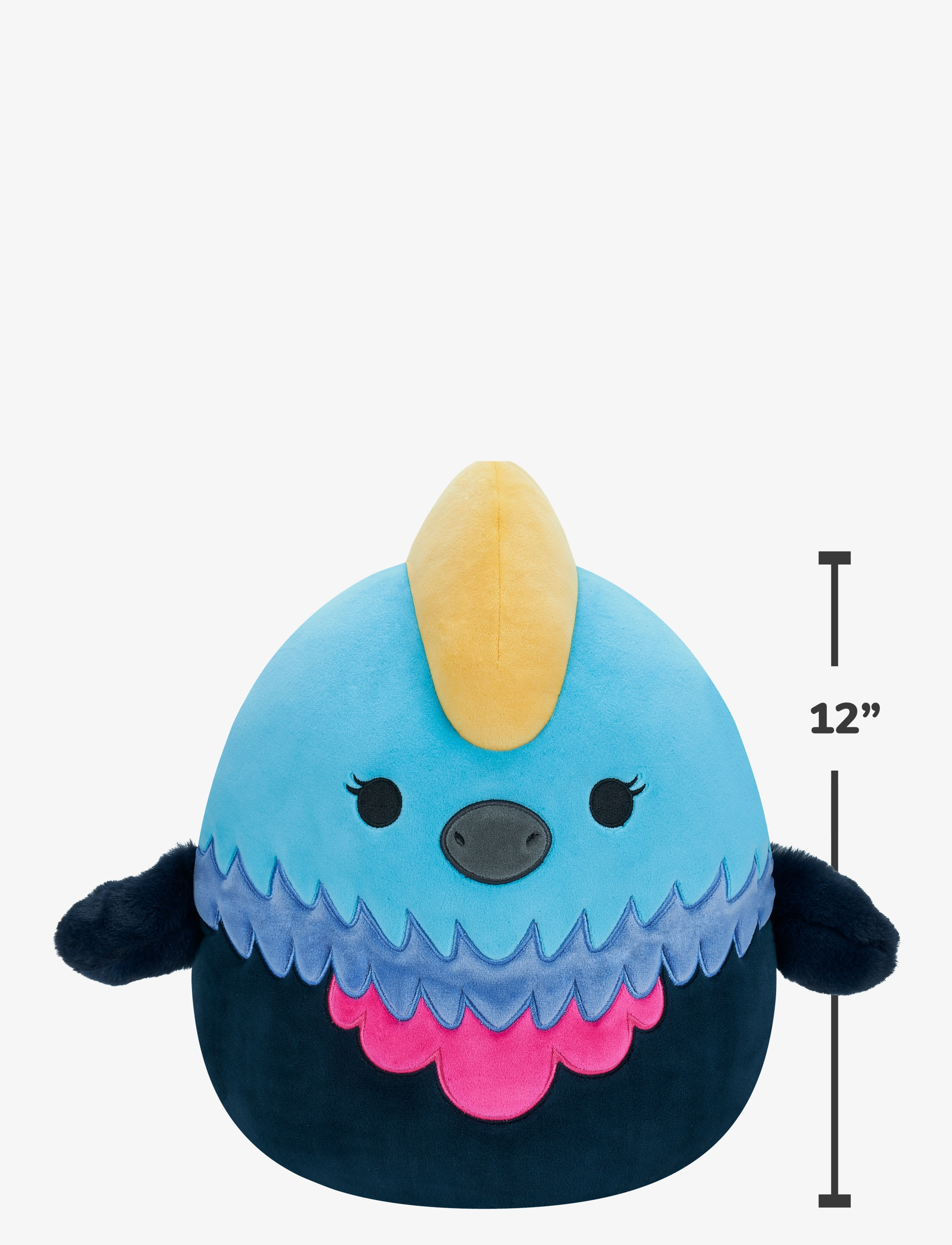 Squishmallows - Squishmallows 30 cm P16 Melrose Cassowary - tøjdyr - multi coloured - 3