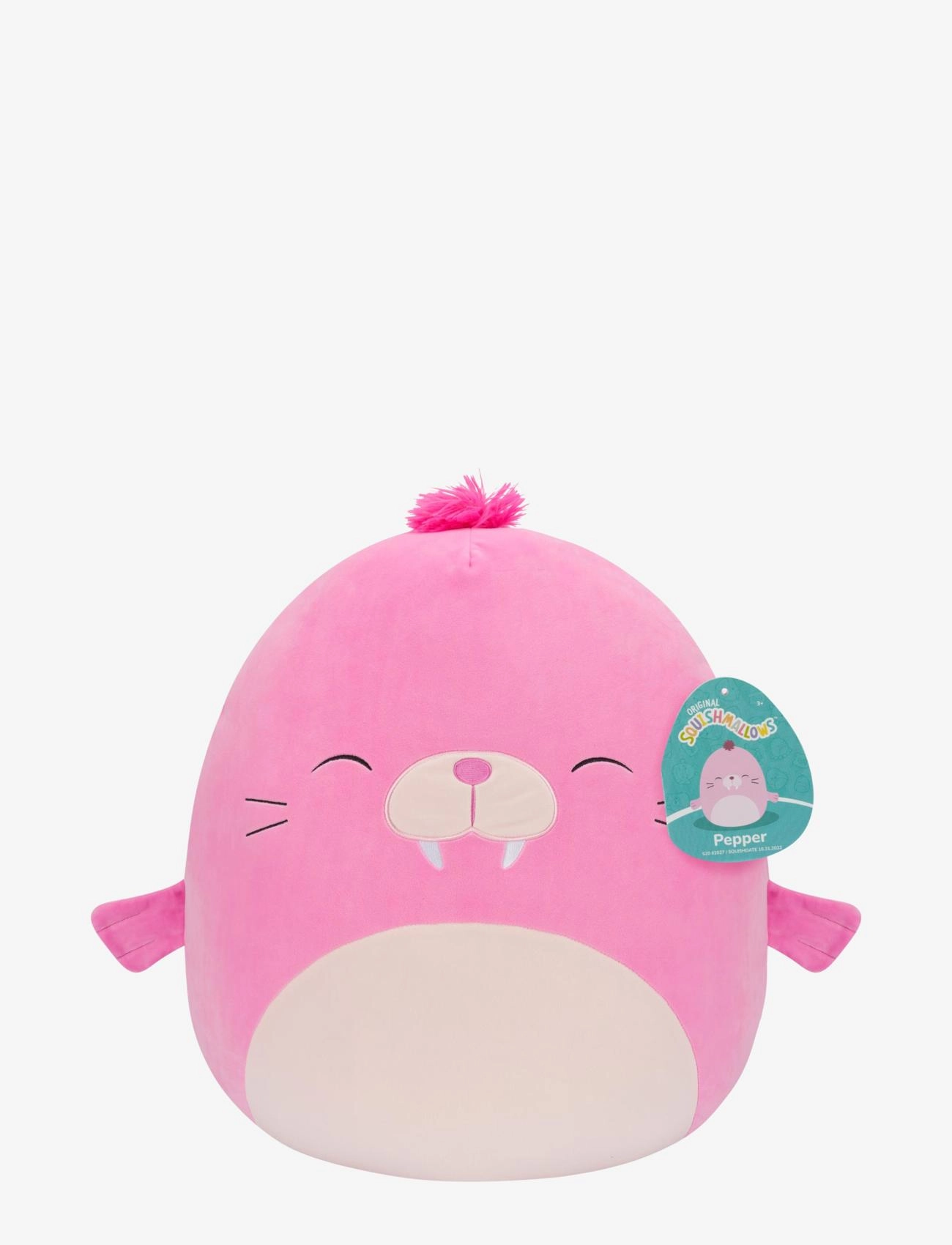 Squishmallows Squishmallows 50 cm P17 Pepper Walrus, 50 cm, Pink, Soft Legetøj > Stuffed Animals, Børn