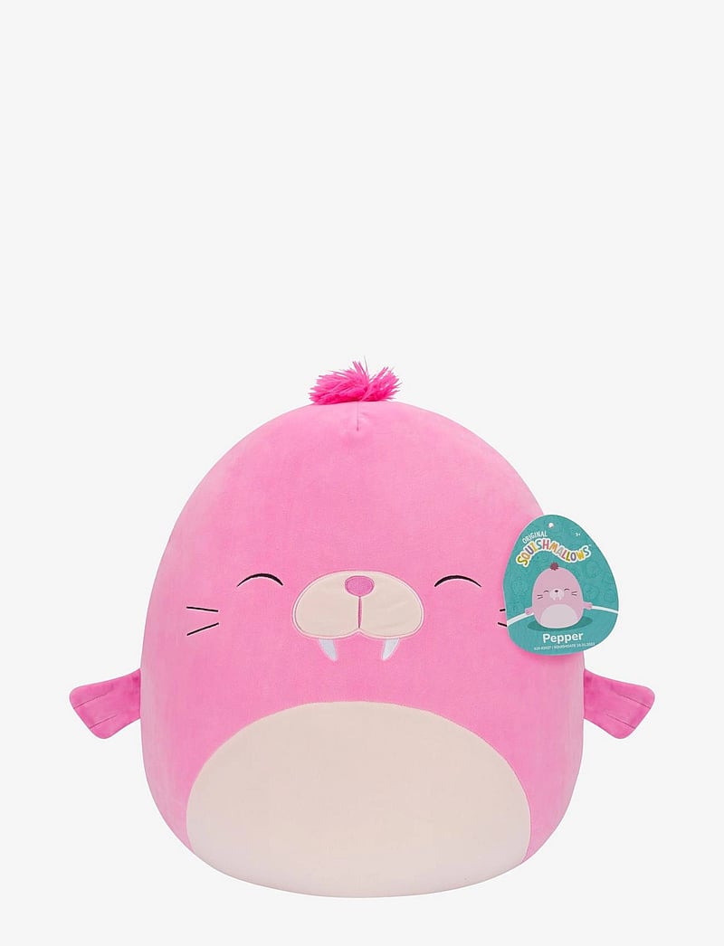 Squishmallows - Squishmallows 50 cm P17 Pepper Walrus - tuskudýr - pink - 0