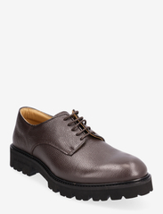 Lightweight Derby - Grained leather - BROWN