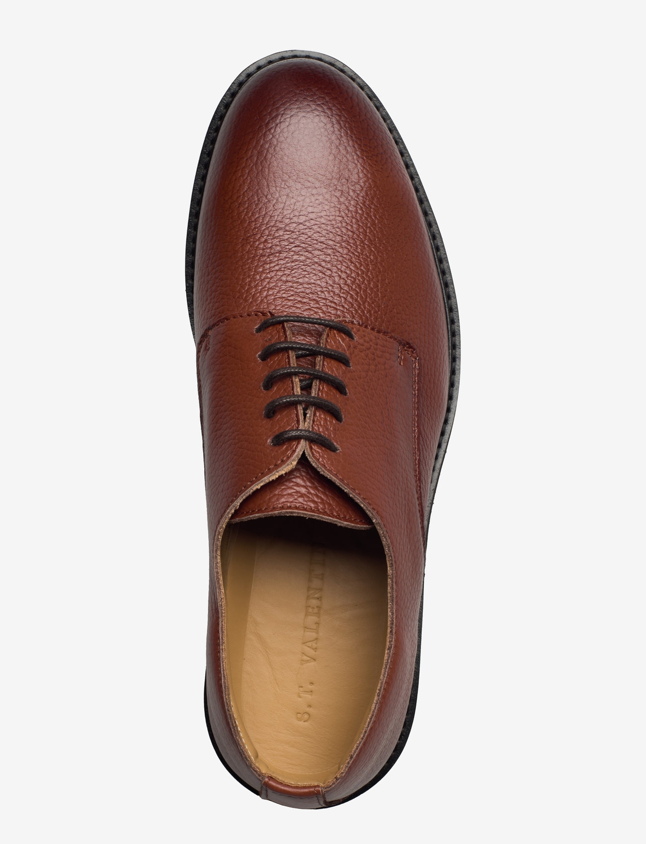 S.T. VALENTIN - Lightweight Derby - Titanio Grey - snörskor - cognac - 3