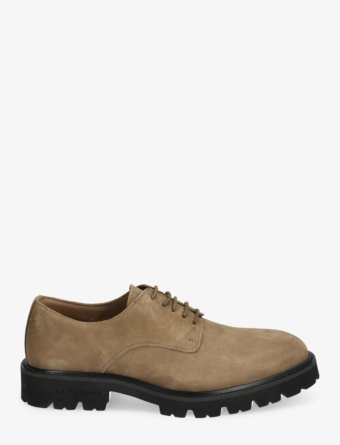 S.T. VALENTIN - Lightweight Derby - Grained leather - laced shoes - taupe - 1