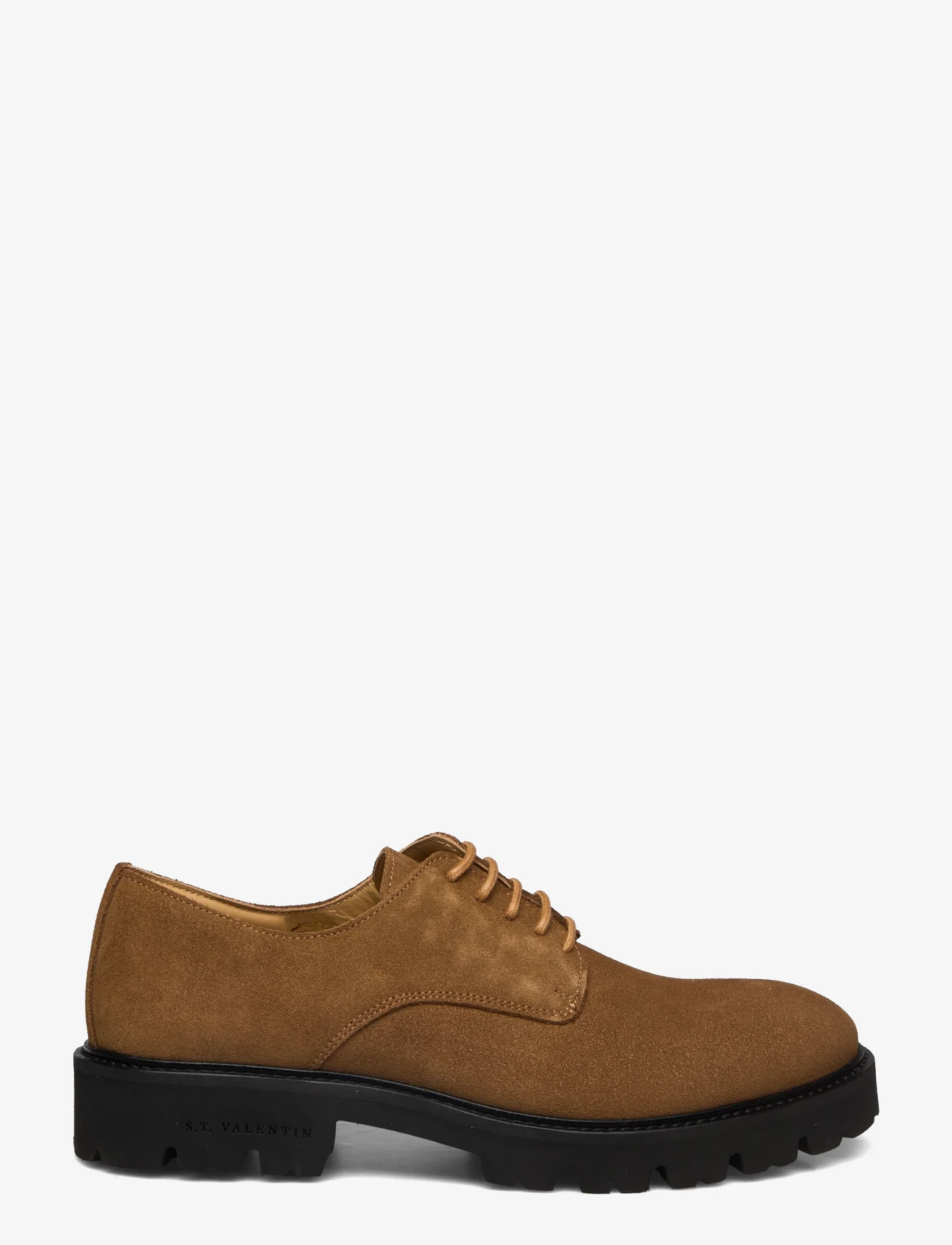 S.T. VALENTIN - Lightweight Derby - Grained leather - laced shoes - tobacco - 1
