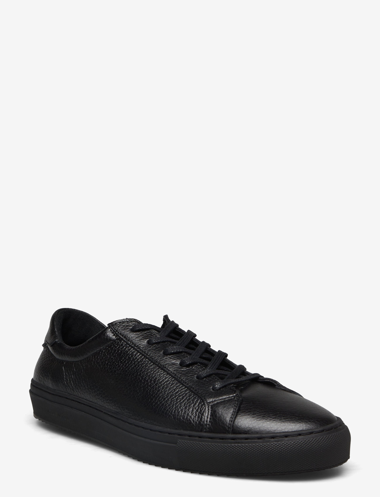 S.T. VALENTIN - Classic Sneaker -Grained leather - lave sneakers - black/black - 0