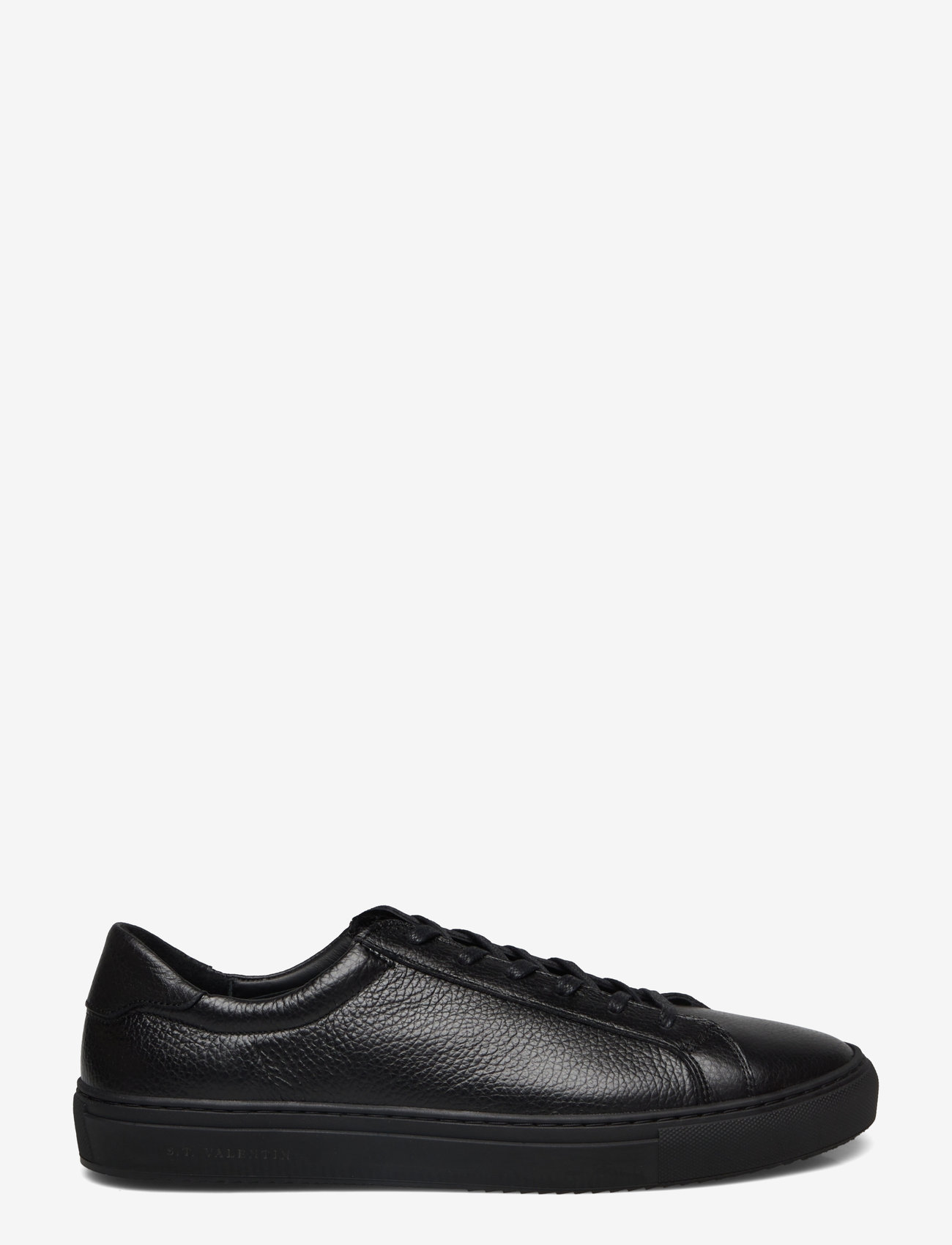 S.T. VALENTIN - Classic Sneaker -Grained leather - lave sneakers - black/black - 1