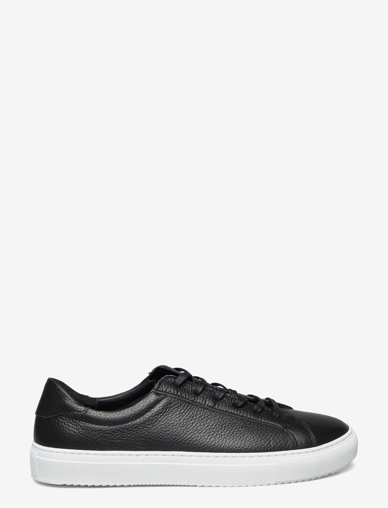 S.T. VALENTIN - Classic Sneaker -Grained leather - låga sneakers - black/white - 1