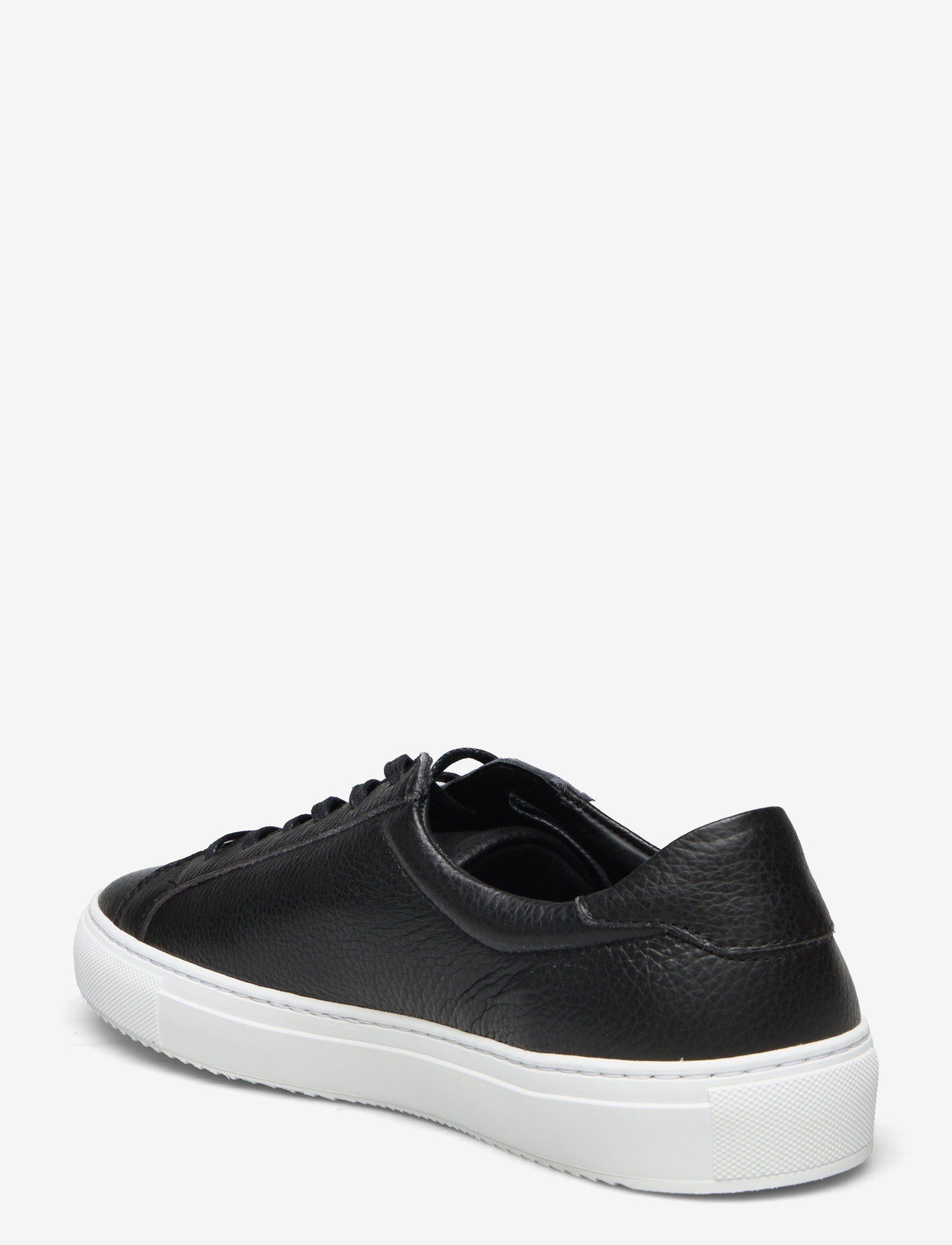 S.T. VALENTIN - Classic Sneaker -Grained leather - låga sneakers - black/white - 2