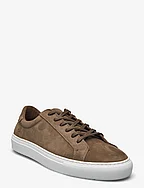 Classic Sneaker -Grained leather - TAUPE
