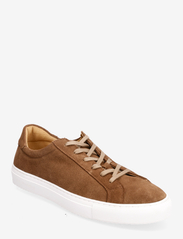 Classic Sneaker -Grained leather - TOBACCO