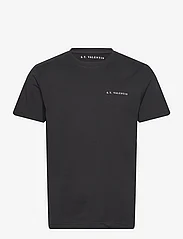 S.T. VALENTIN - Heavyweight Organic Logo Tee - laisvalaikio marškinėliai - black - 0