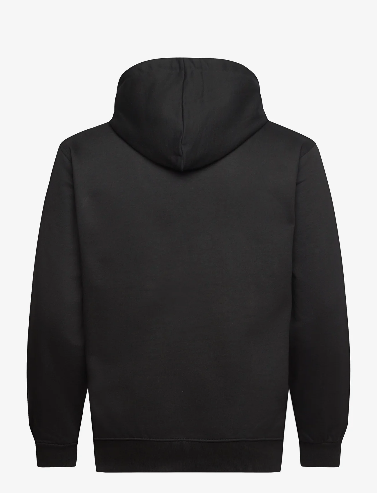 S.T. VALENTIN - Heavyweight Organic Logo Hoodie - Black - bluzy z kapturem - black - 1