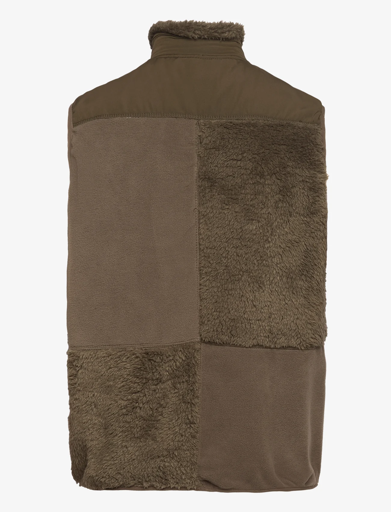 Stan Ray - PATCHWORK FLEECE VEST - mid layer jackets - olive - 1