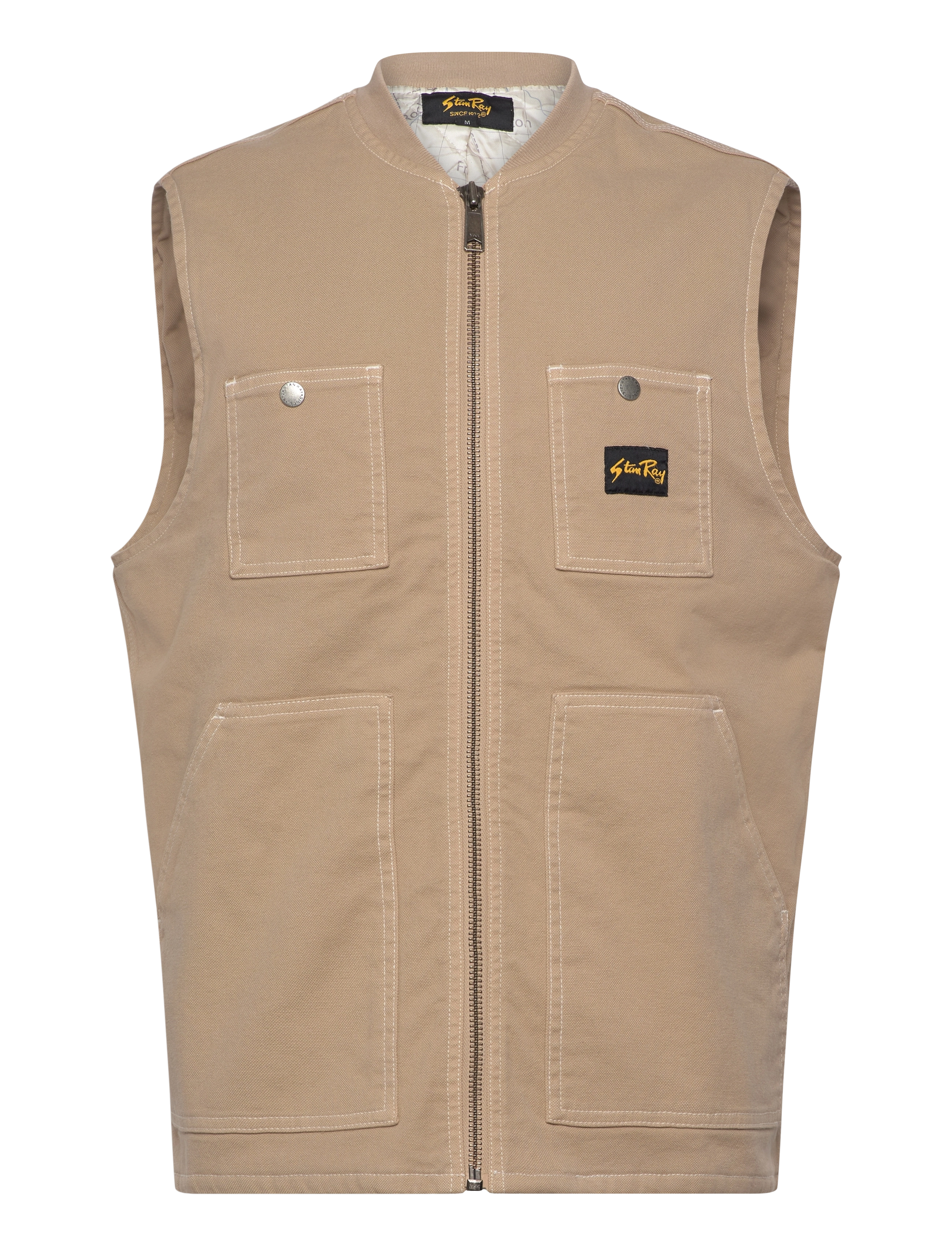Stan Ray PORK CHOP VEST - Stan Ray - ANTIQUE KHAKI DUCK / beige