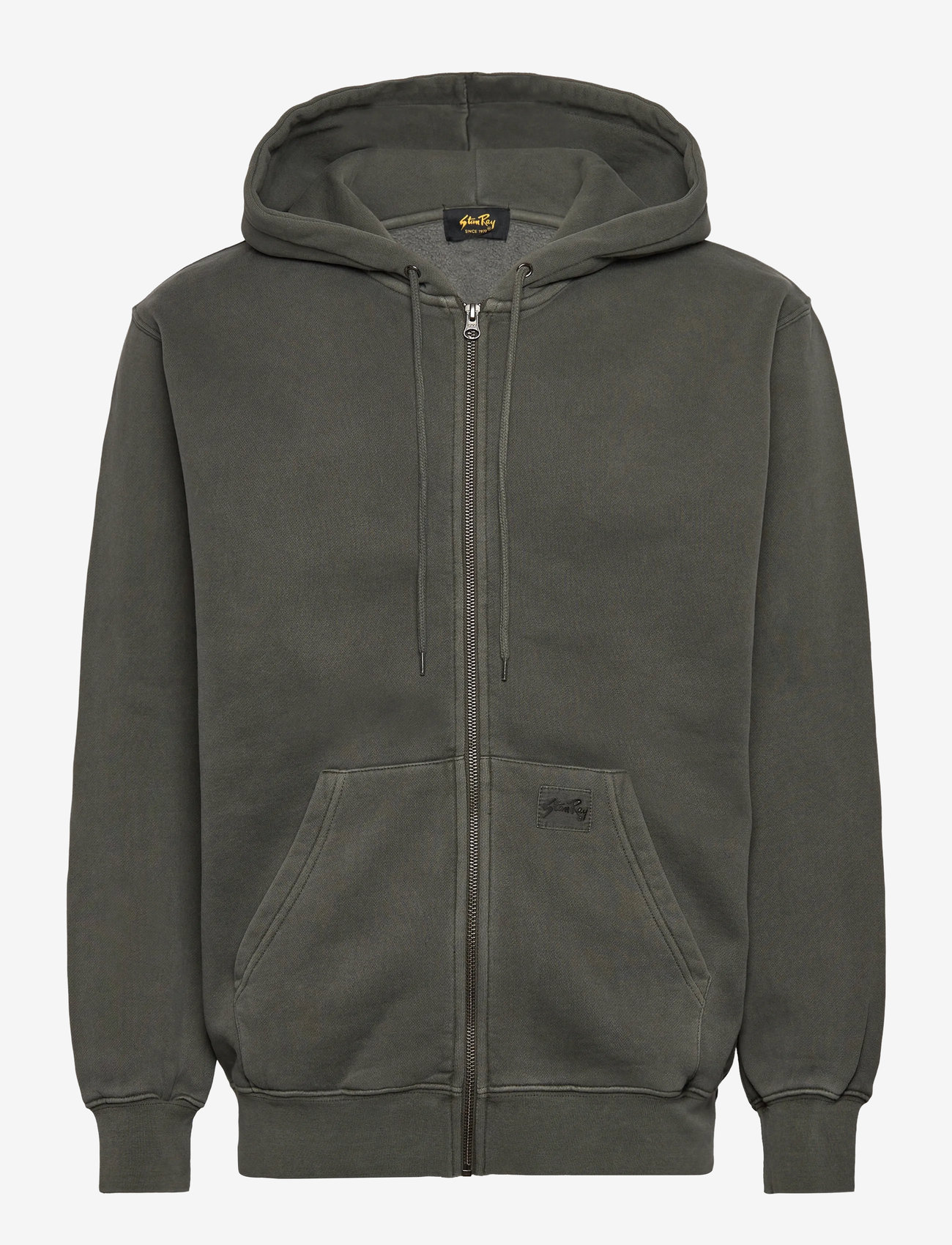 Stan Ray - PATCH ZIP HOOD - hættetrøjer - washed black - 0