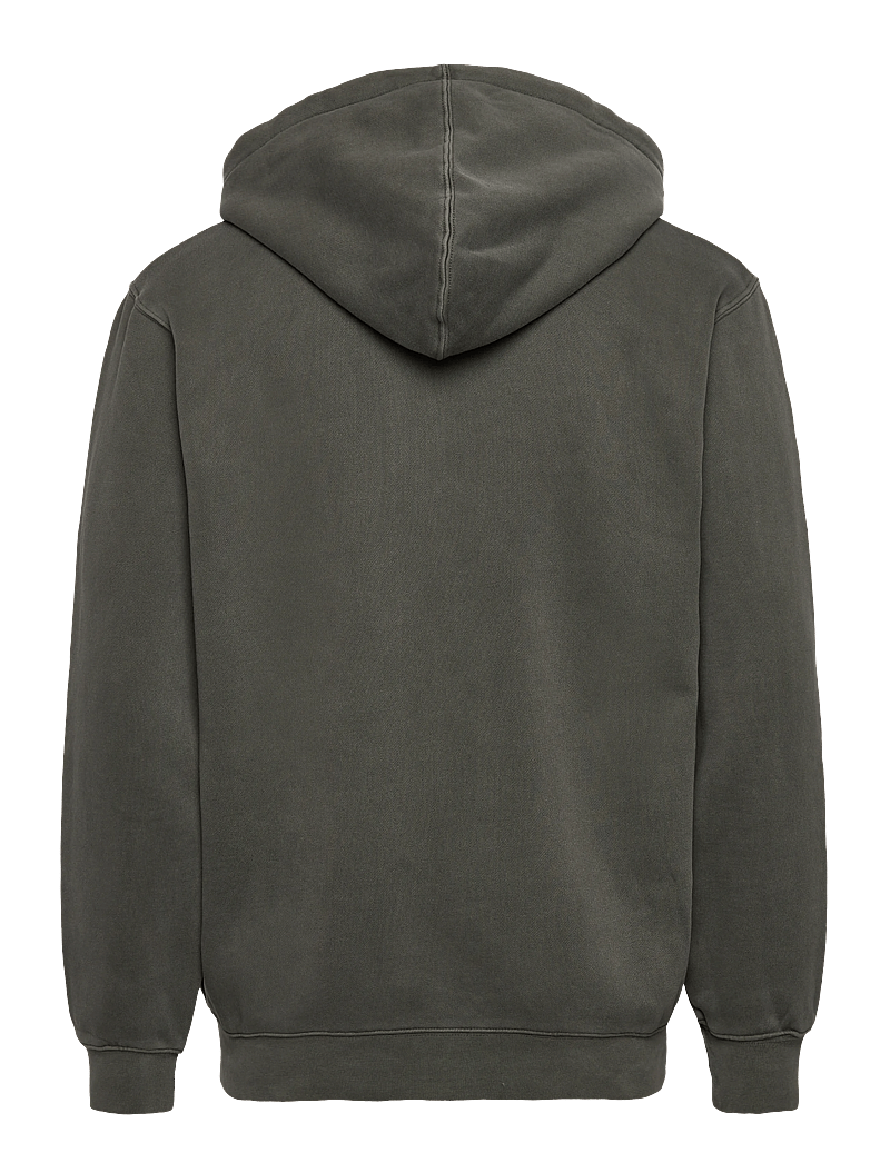 Stan Ray - PATCH ZIP HOOD - hættetrøjer - washed black - 1