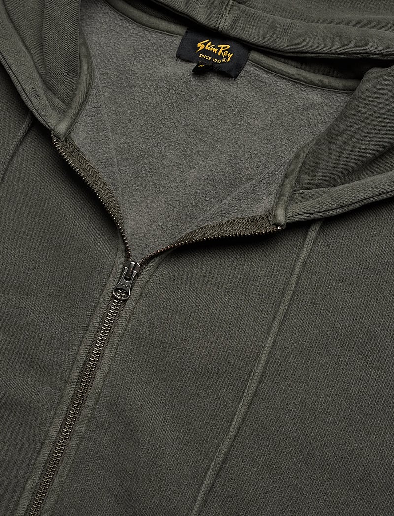Stan Ray - PATCH ZIP HOOD - hættetrøjer - washed black - 2