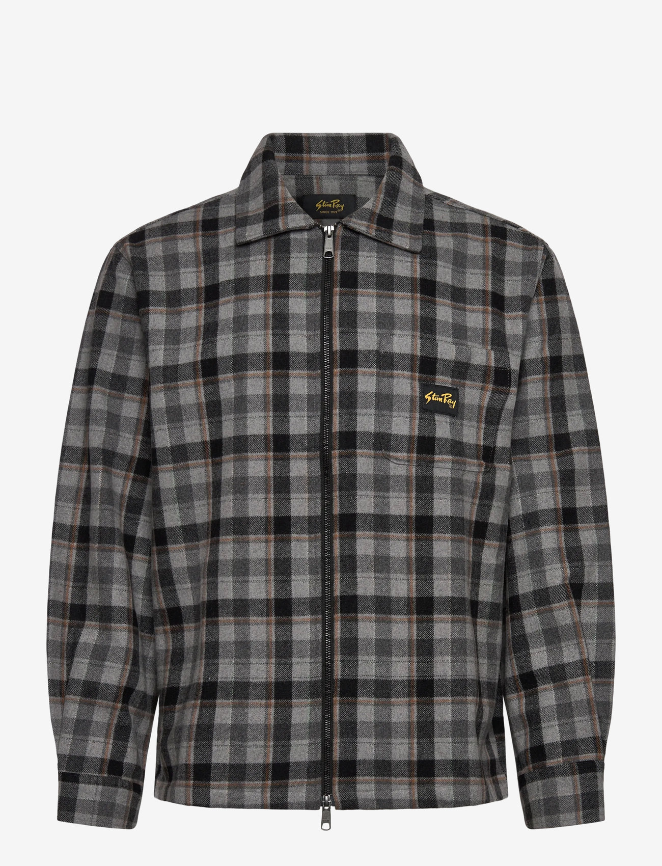 Stan Ray - ZIP SHIRT - herbstjacken - charcoal plaid - 0