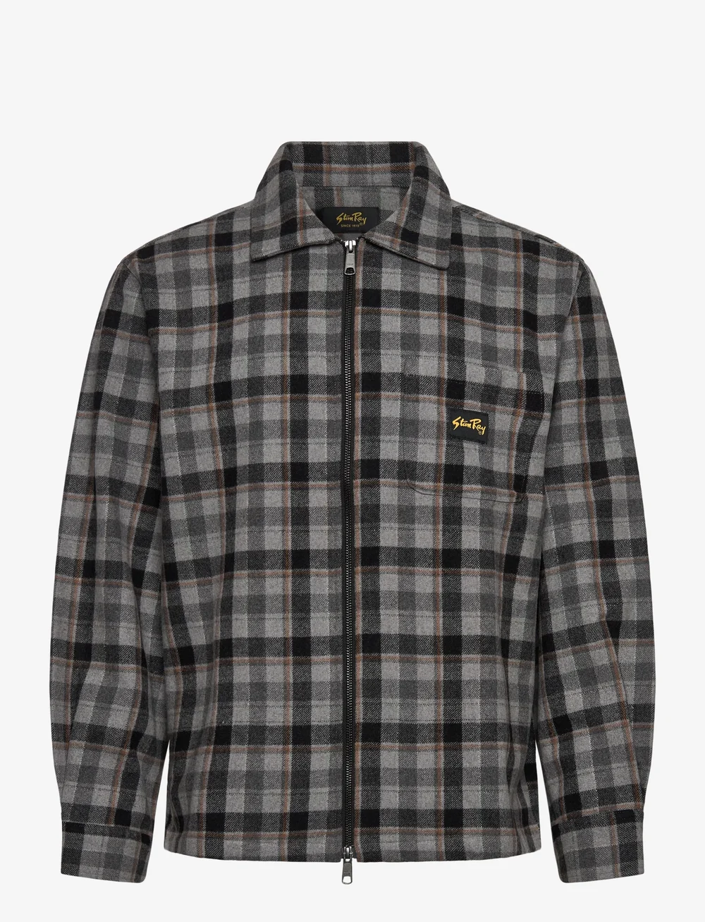 Stan Ray - ZIP SHIRT - light jackets - charcoal plaid - 0
