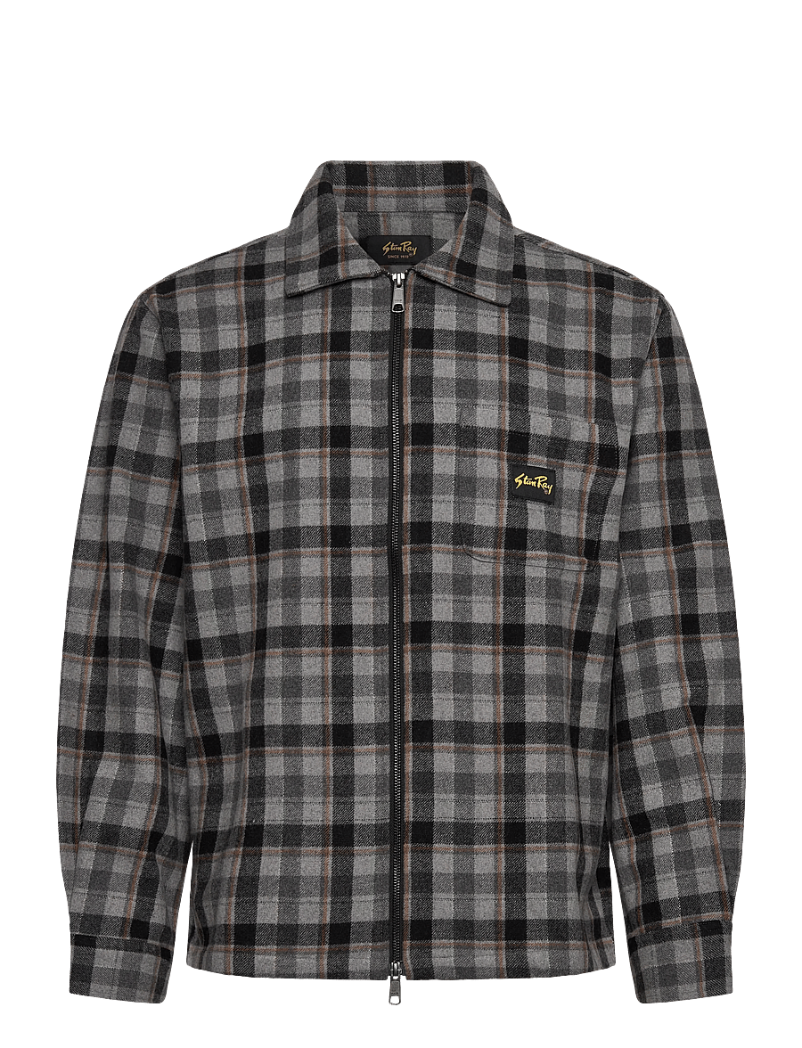 Stan Ray - ZIP SHIRT - vestes de printemps - charcoal plaid - 0