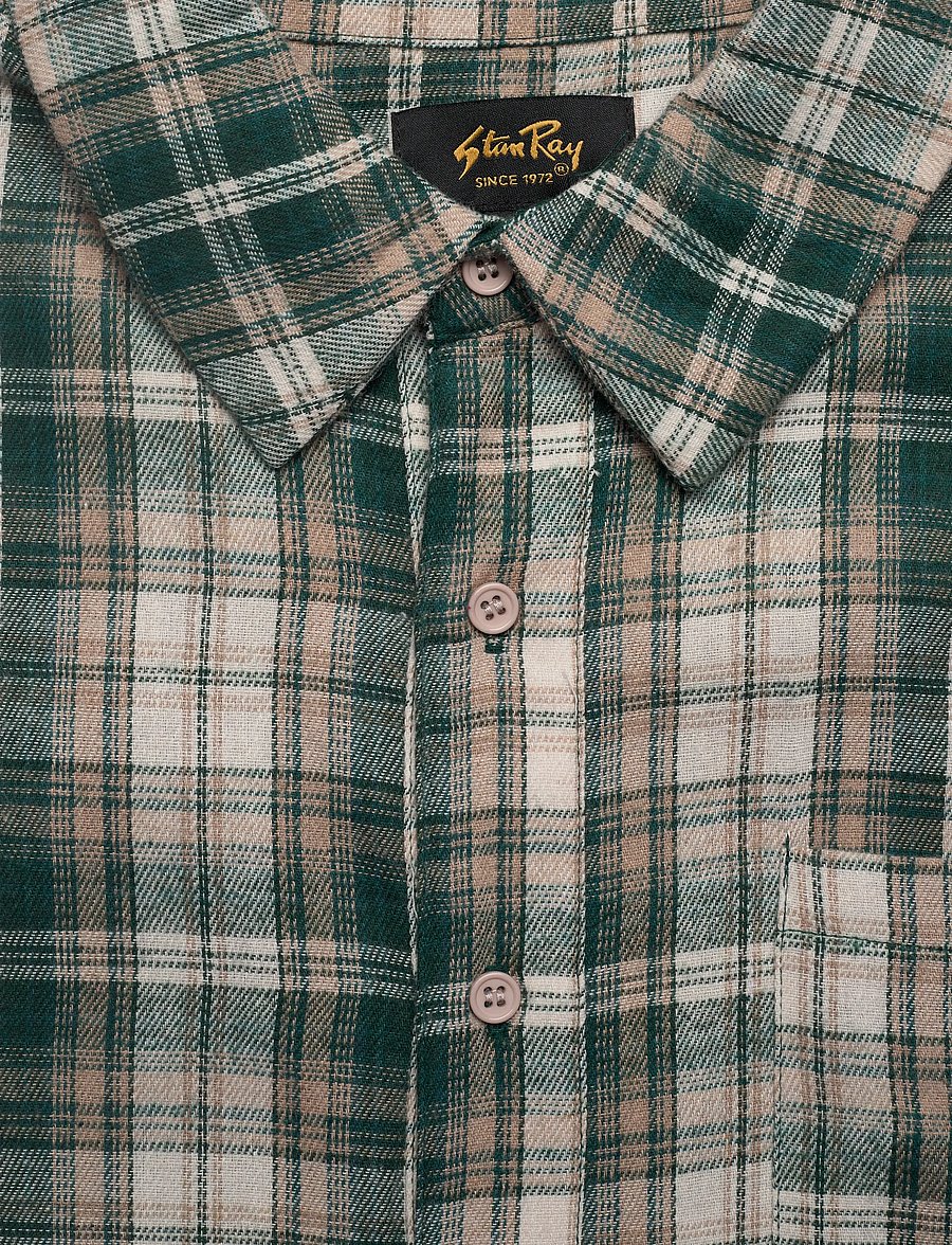 Stan Ray - FLANNEL SHIRT - koszule flanelowe - green plaid - 2