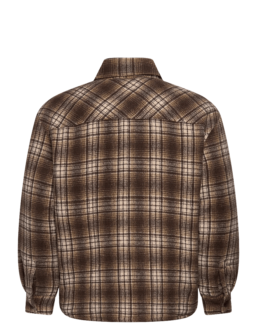 Stan Ray - QUILTED PLAID OVERSHIRT - overshirts - brown - 1