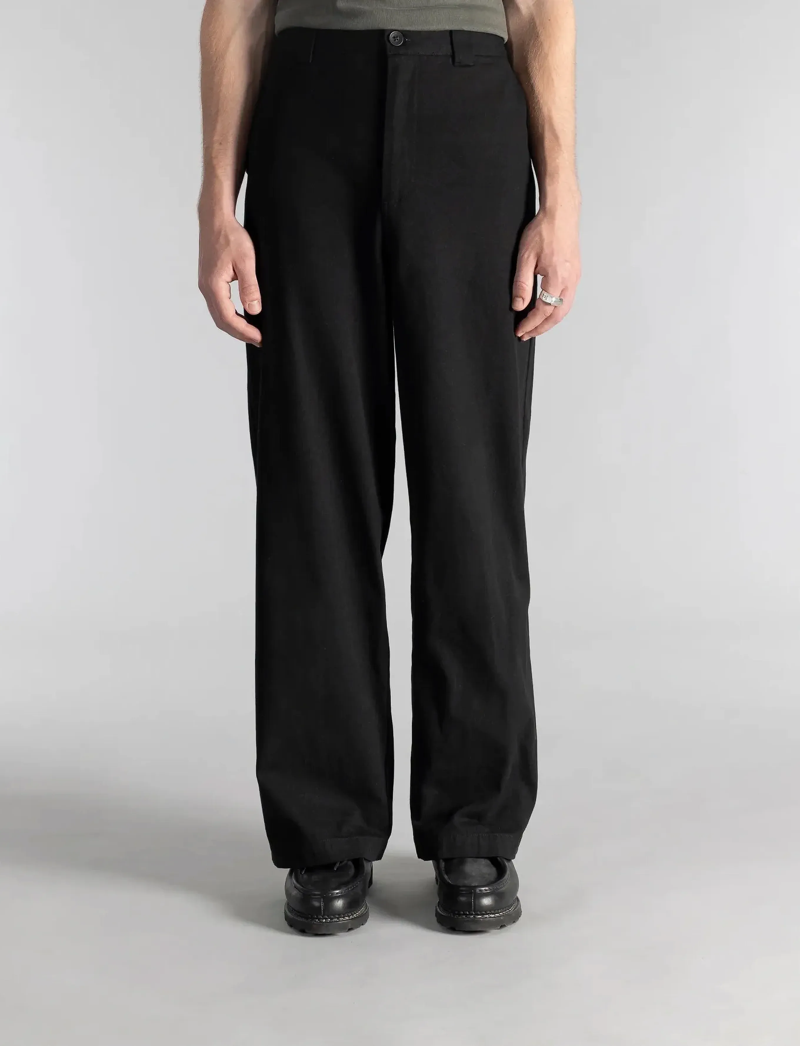 Stan Ray A Pant, Mænd, Højtaljede Trompetbukser, Sort, Str: 33 x 29
