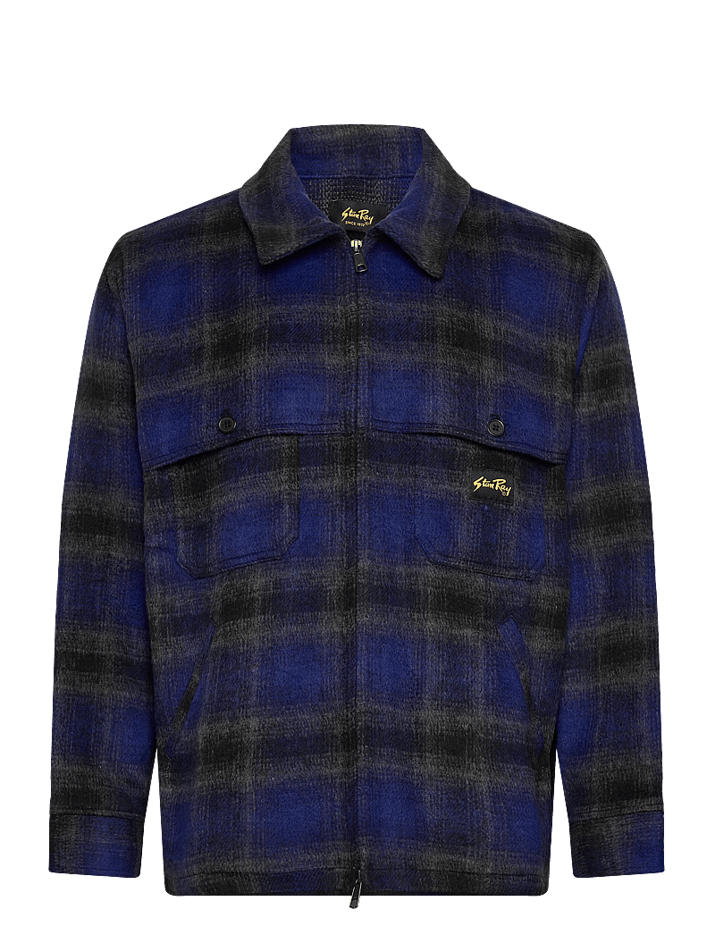 Stan Ray - MACKINAW JACKET - uldjakker - navy plaid - 0