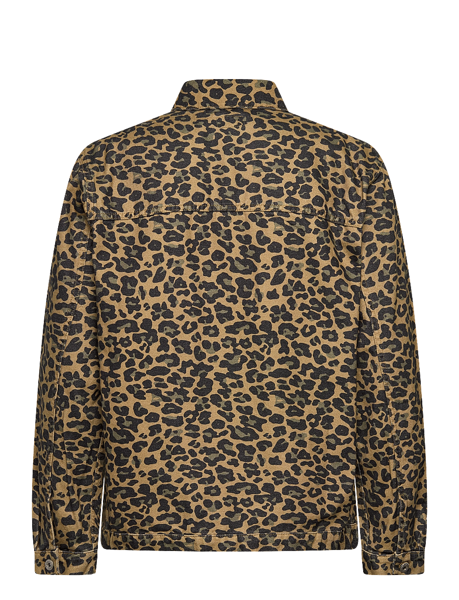 Stan Ray - COVERALL JACKET - voodrita teksatagid - washed leopard camo duck - 1