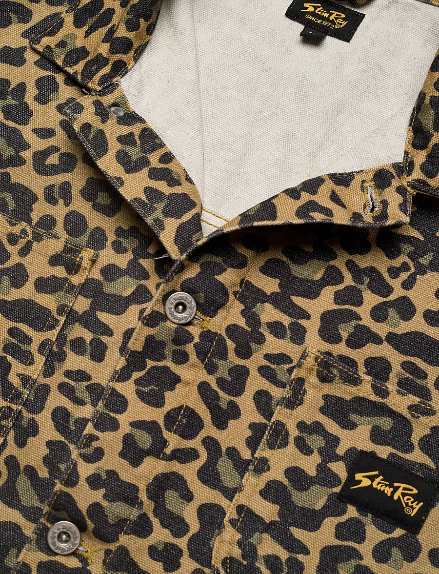 Stan Ray - COVERALL JACKET - voodrita teksatagid - washed leopard camo duck - 2