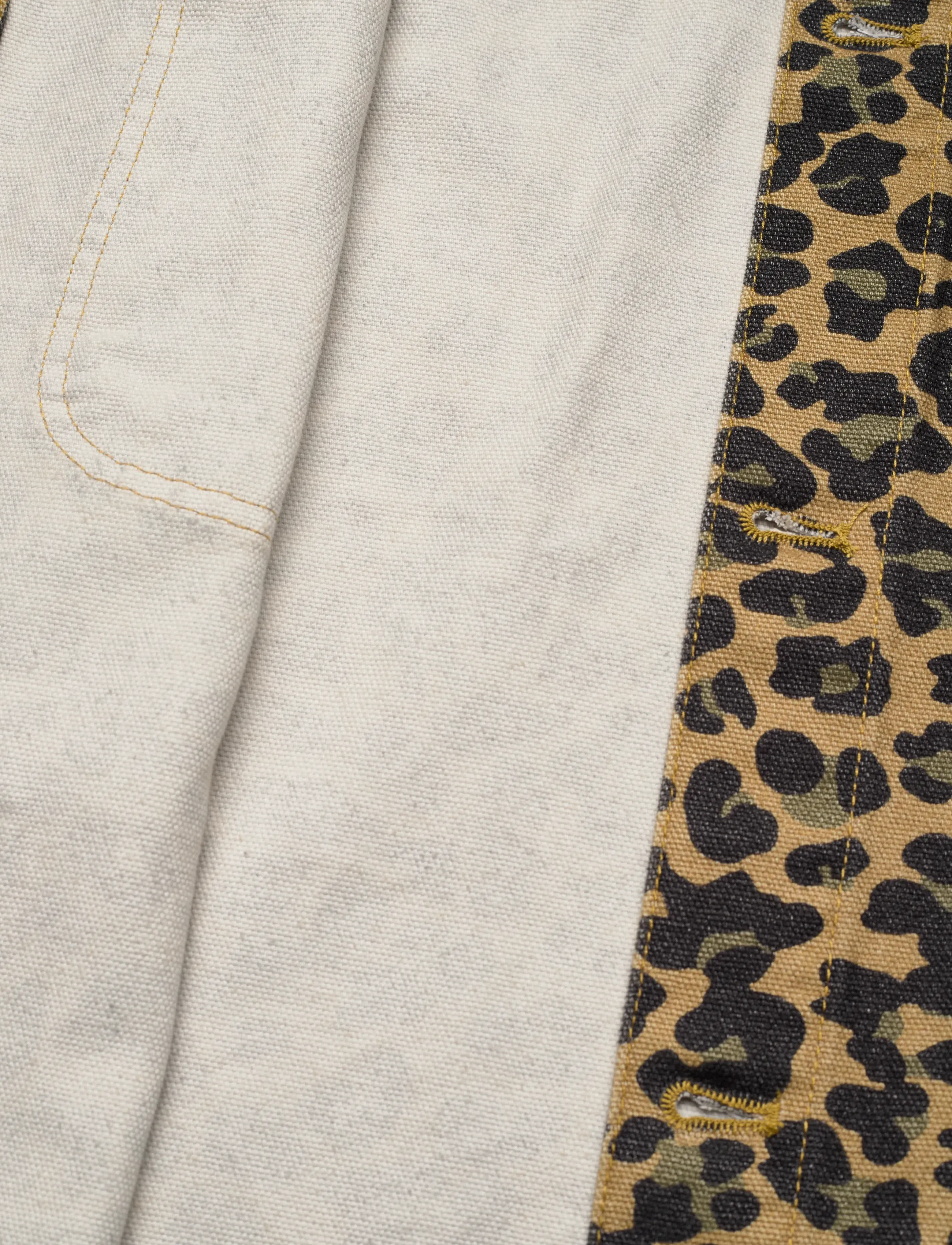 Stan Ray - COVERALL JACKET - ofodrade jeansjackor - washed leopard camo duck - 4
