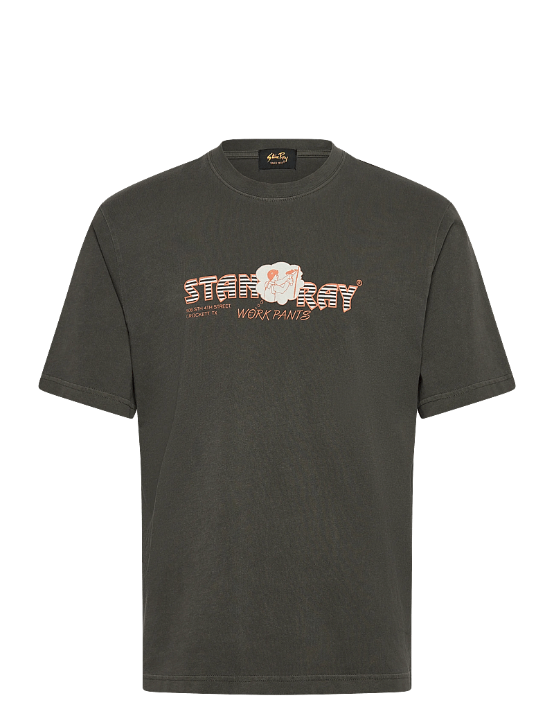 Stan Ray - CROCKETT PANTS TEE - short-sleeved t-shirts - washed black - 0